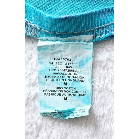 mens CHAMPION tie-dye pullover long sleeve ooak vintage Y2K cotton t-shirt top m - Picture 9 of 10